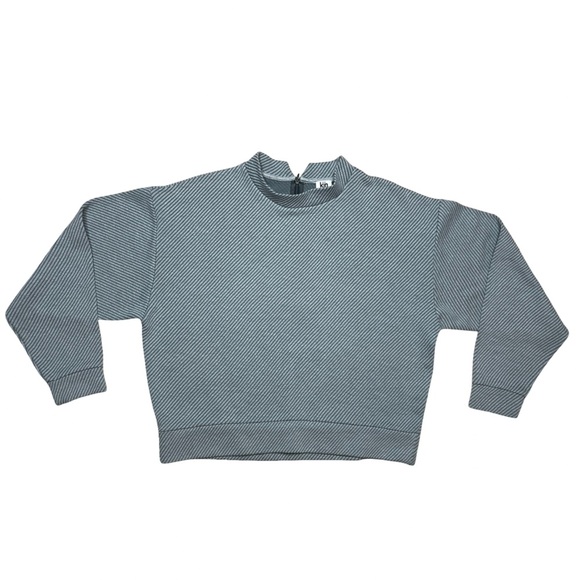 KIN BY JOHN LEWIS GRAY MOCK NECK LONG SLEEVE PULLOVER SWEATER - SIZE SMALL - Picture 2 of 10